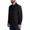 image:imageKarl Lagerfeld Mens Chest Pockets Long Sleeve Mixed Pattern Shirt JacketBlack