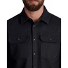 image:imageKarl Lagerfeld Mens Chest Pockets Long Sleeve Mixed Pattern Shirt JacketBlack