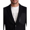 image:imageKarl Lagerfeld Mens Contrast Trims Exposed Zipper BlazerBlack