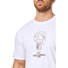 image:imageKarl Lagerfeld Mens Crewneck Short Sleeve Classic Karl Graphic Relaxed Fit TShirtOptic White