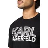 image:imageKarl Lagerfeld Mens Crewneck Short Sleeve Graphic Design Relaxed Fit TShirtBlackBlack