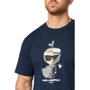 image:imageKarl Lagerfeld Mens Crewneck Short Sleeve Spliced Armor Graphic Design Relaxed Fit TShirtNavy Blazer