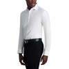 image:imageKarl Lagerfeld Mens Jacquard Hexagon Long Sleeve Dress ShirtWhite