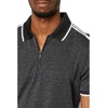 image:imageKarl Lagerfeld Mens Polo Half Zip with Logo Tape Cotton BlendBlack