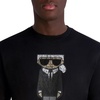 image:imageKarl Lagerfeld Mens Short Sleeve Crewneck Faded Karl Graphic Design TShirtBlack