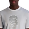 image:imageKarl Lagerfeld Mens Short Sleeve Crewneck Graphic Design TShirtLt Grey