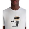 image:imageKarl Lagerfeld Mens Short Sleeve Crewneck Graphic Design TShirtWhite