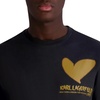 image:imageKarl Lagerfeld Mens Short Sleeve Crewneck Heart Graphic Design TShirtBlack