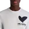image:imageKarl Lagerfeld Mens Short Sleeve Crewneck Heart Graphic Design TShirtWhite