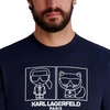 image:imageKarl Lagerfeld Mens Short Sleeve Crewneck Karl Choupette Graphic TShirtNavy Blazer