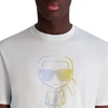 image:imageKarl Lagerfeld Mens Short Sleeve Crewneck Pastel Karl Graphic Design TShirtWhite