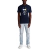 image:imageKarl Lagerfeld Mens Short Sleeve Crewneck Pastel Karl Graphic TShirtNavy Blazer