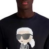image:imageKarl Lagerfeld Mens Short Sleeve Crewneck Pixel Karl Graphic Design TShirtBlack
