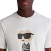 image:imageKarl Lagerfeld Mens Short Sleeve Crewneck Pixel Karl Graphic Design TShirtWhite
