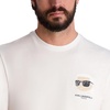 image:imageKarl Lagerfeld Mens Short Sleeve Karl Logo Crewneck Graphic Design TShirtWhite