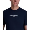 image:imageKarl Lagerfeld Mens Solid Short Sleeve Crewneck Karl Logo TShirtNavy