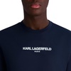 image:imageKarl Lagerfeld Mens Solid Short Sleeve Crewneck Karl Logo TShirtNavy Blazer