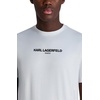 image:imageKarl Lagerfeld Mens Solid Short Sleeve Crewneck Karl Logo TShirtWhite