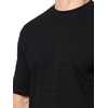 image:imageKarl Lagerfeld Mens Textured Striped Short Sleeve ShirtBlack