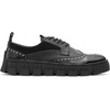 image:imageKarl Lagerfeld Mens White Label Two Tone Leather Studded Derby ShoesBlack
