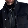 image:imageKarl Lagerfeld Paris Mens Faux Shearling Bib CoatBlazer Black