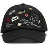 image:imageKarl Lagerfeld Paris Womens Charms Baseball Cap Pins HatBlack