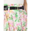 image:imageKarl Lagerfeld Paris Womens Printed Floral Belted Midi SkirtSoft WhitePink Carnation Multi