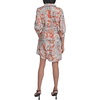 image:imageKarl Lagerfeld Womens 34 Sleeve Collared Belted Cotton Mini ShirtdressCamelia Combo