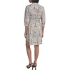 image:imageKarl Lagerfeld Womens 34 Sleeve Collared Belted Cotton Mini ShirtdressTitanium Buff Combo