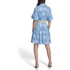 image:imageKarl Lagerfeld Womens 34 Sleeve Collared Neck All Over Floral Denim Belted DressMedium Wash