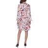 image:imageKarl Lagerfeld Womens 34 Sleeve Flounce Hem Fun Sheath DressPearl Blush Multi