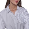 image:imageKarl Lagerfeld Womens Accent Button Up Long Sleeve Shirt Dress DressWhite