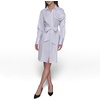 image:imageKarl Lagerfeld Womens Accent Button Up Long Sleeve Shirt Dress DressWhite