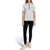 image:imageKarl Lagerfeld Womens Athleisure Comfortable Logo Tape Collared Polo TopSoft White
