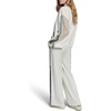 image:imageKarl Lagerfeld Womens Athleisure Comfortable Logo Tape Sporty PantsSoft White