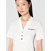 image:imageKarl Lagerfeld Womens Athleisure Comfortable Logo Tape Sporty TopSoft White