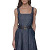 image:imageKarl Lagerfeld Womens Belted V Neck Sleeveless Maxi DressIndigo