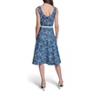image:imageKarl Lagerfeld Womens Bow Jacquard Belt with Rosette Sleeveless DressMedium Indigo
