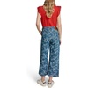 image:imageKarl Lagerfeld Womens Bow Jacquard Wide Leg PantsMedium Indigo