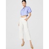 image:imageKarl Lagerfeld Womens Bow Jacquard Wide Leg PantsWhite Denim