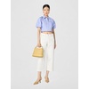 image:imageKarl Lagerfeld Womens Bow Jacquard Wide Leg PantsWhite Denim