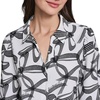 image:imageKarl Lagerfeld Womens Bow Print Black and White BlouseSoft WhiteBlack Multi