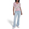 image:imageKarl Lagerfeld Womens Bright Floral SweaterSoft WhitePink Carnation Multi