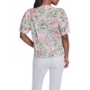 image:imageKarl Lagerfeld Womens Bright Ruffle Blouse with Floral PrintSoft WhitePink Carnation Multi