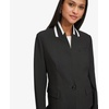 image:imageKarl Lagerfeld Womens Business Casual Contrast Collar Suit BlazerDeep Black