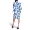 image:imageKarl Lagerfeld Womens Button Up Collared Belted Shirt DressPorcelain Blue Combo