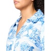 image:imageKarl Lagerfeld Womens Button Up Collared Belted Shirt DressPorcelain Blue Combo