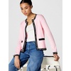 image:imageKarl Lagerfeld Womens Cardigan Sweater with Classic Karl Logo TrimBallet SlipperPink