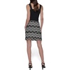 image:imageKarl Lagerfeld Womens Chevron Fun SkirtBlackSoft White