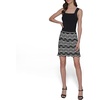 image:imageKarl Lagerfeld Womens Chevron Fun SkirtBlackSoft White